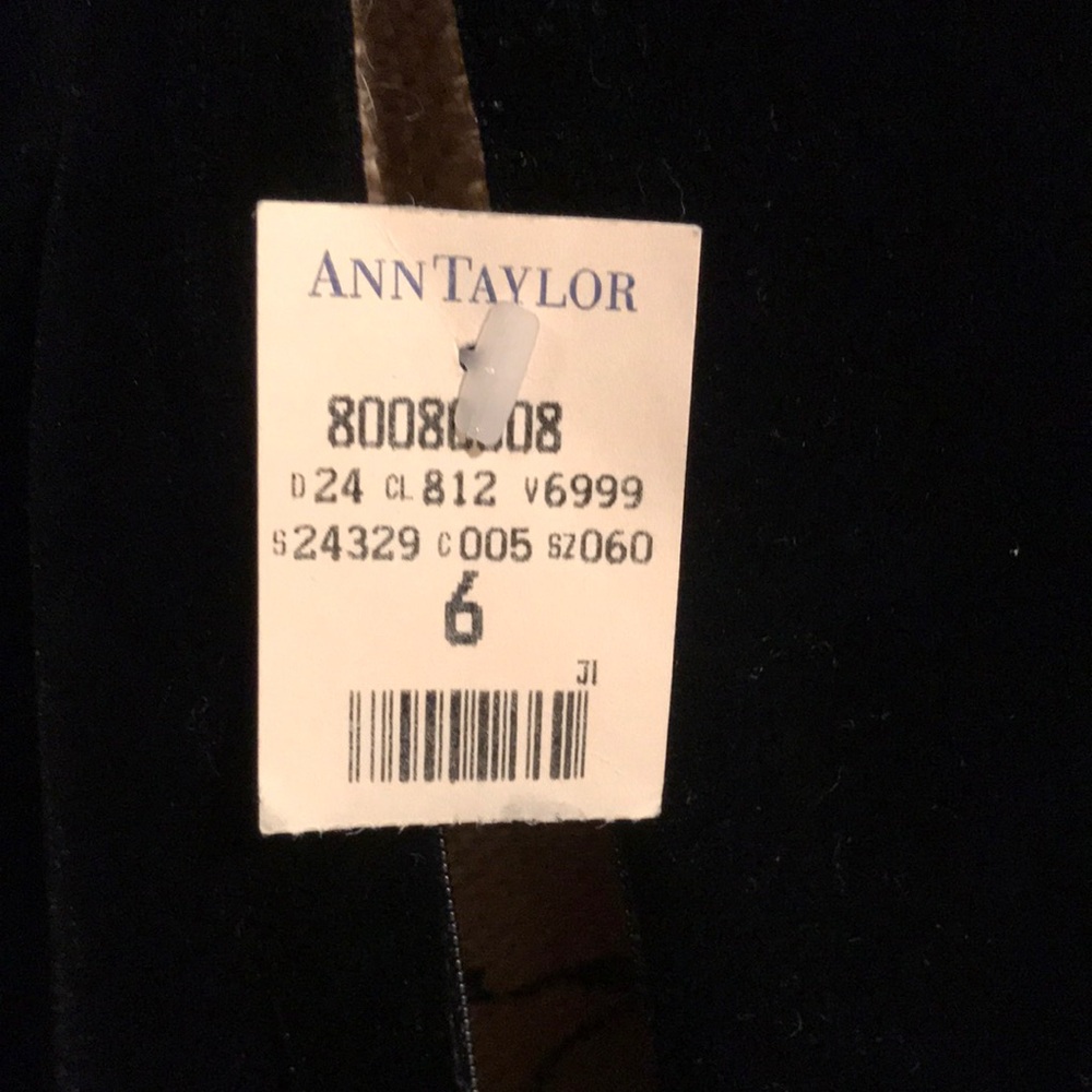Vintage Anne Taylor black velvet sleeveless top size 6 NWT - Picture 5 of 12